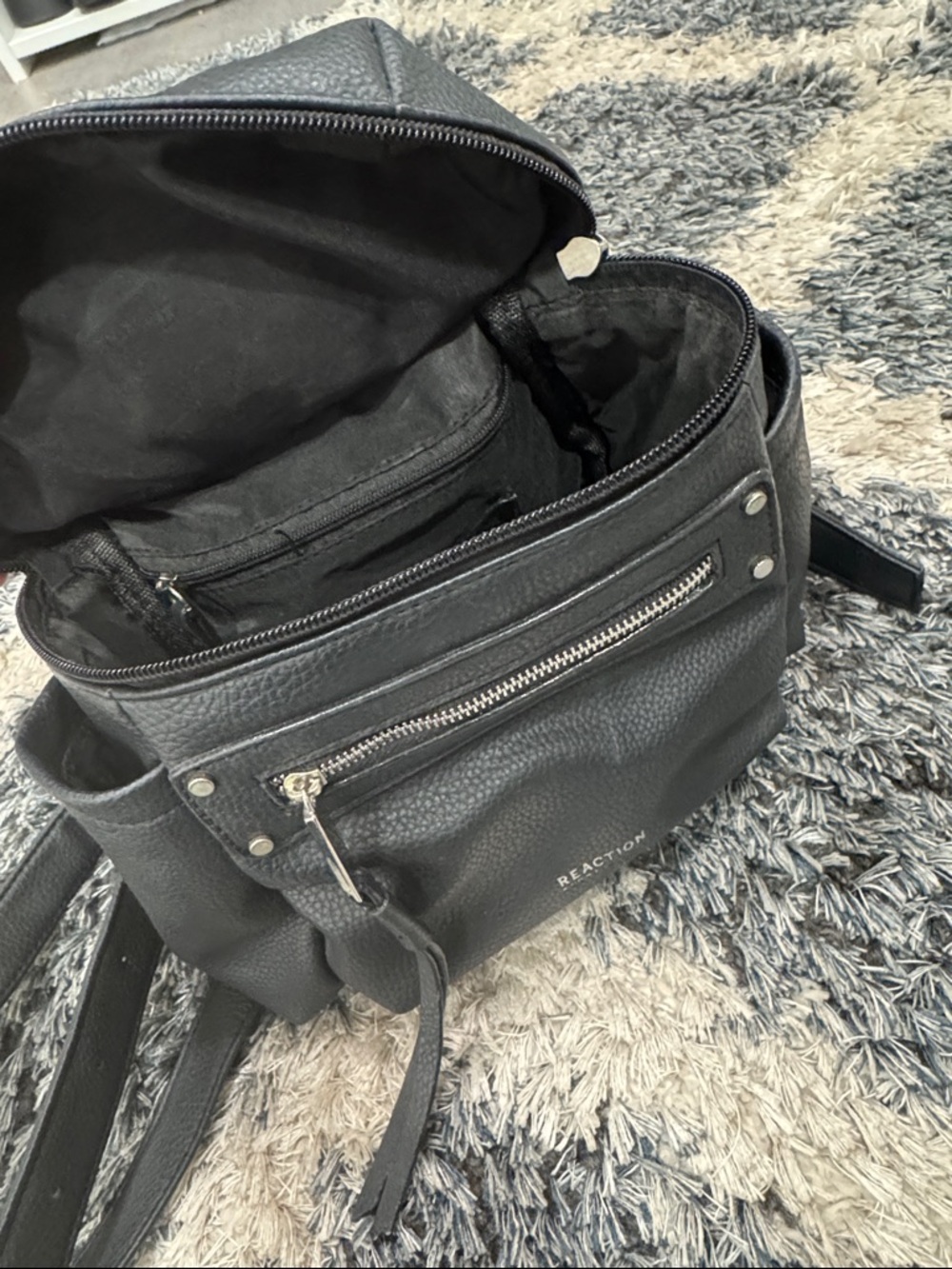 Reaction Kenneth Cole Leather Mini Backpack - Picture 3 of 3